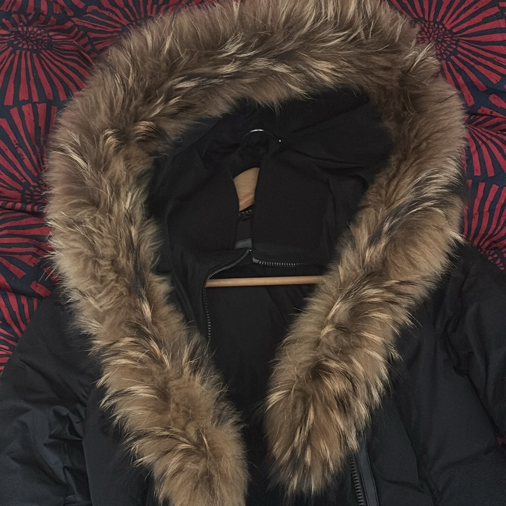 Mackage Women's Black Fur-Trimmed Jacket - Picture 14 of 14